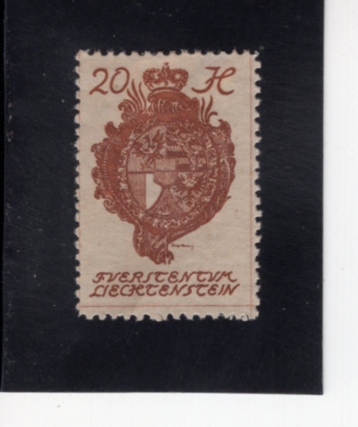 LIECHTENSTEIN(�����ٽ�Ÿ��)-#21-20h-COAT OF ARMS(�����ٽ�Ÿ�� ����)-1920��