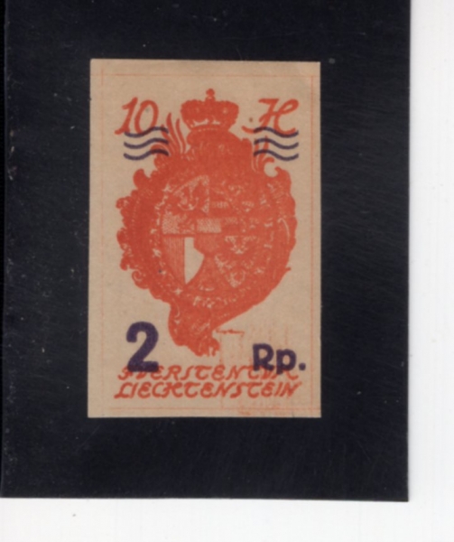 LIECHTENSTEIN(�����ٽ�Ÿ��)-#51-2rp on 10h-COAT OF ARMS(�����ٽ�Ÿ�� ����)-1921��