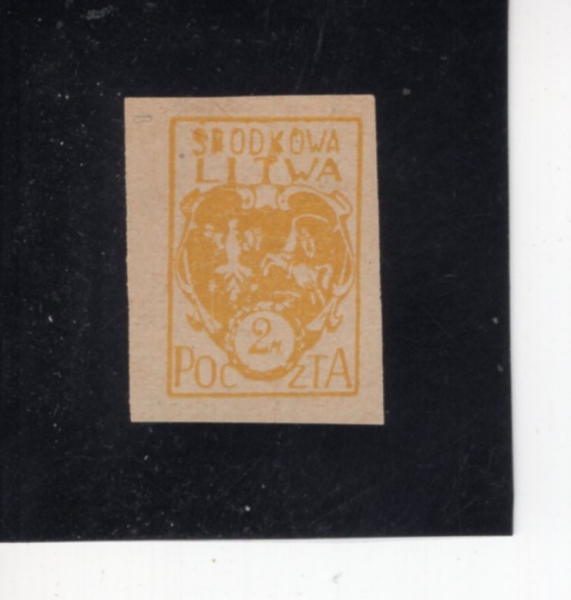 CENTRAL LITHUANIA(�߾� �����ƴϾ� ��ȭ��)-#6a-2m-COAT OF ARMS(�߾� �����ƴϾ� ��ȭ���� ����)-1921�� 
