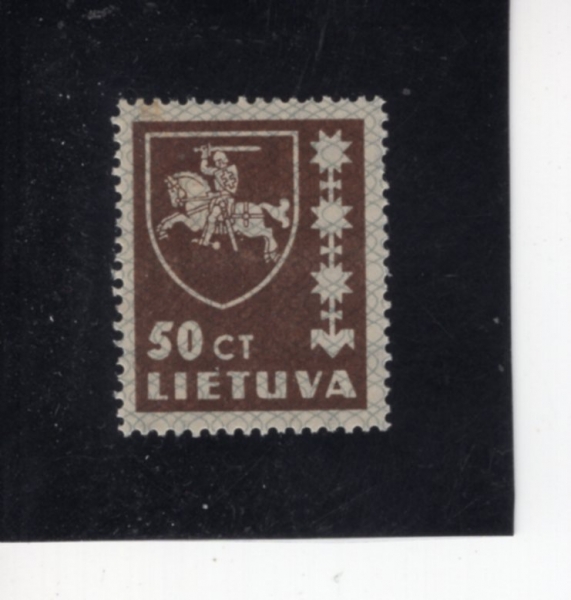 LITHUANIA(�����ƴϾ�)-#304-50c-COAT OF ARMS(�����ƴϾ� ����)-1937��