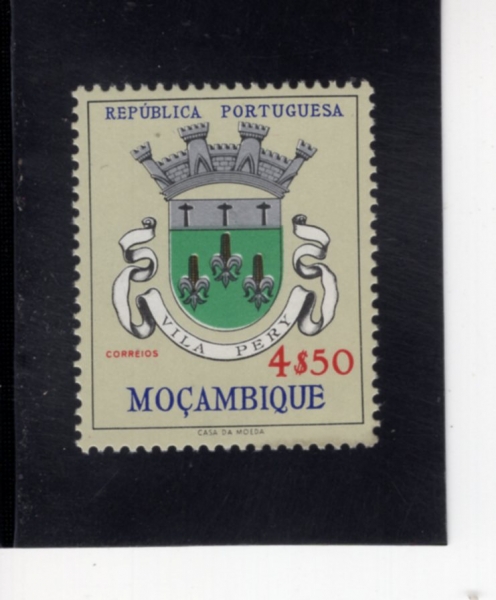MOZAMBIQUE(�����ũ)-#418-4.50e-ARMS OF VILA PERY(���� �丮 ����)-1961.1.30��