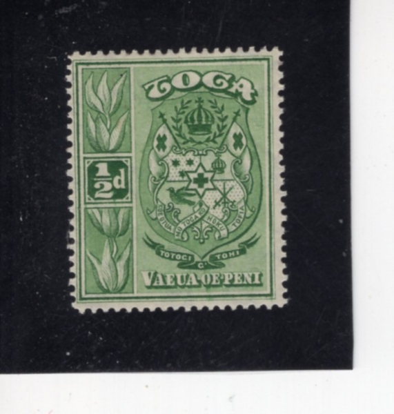 TONGA(�밡)-#39-1/2p-COAT OF ARMS(�밡�� ����)-1934��