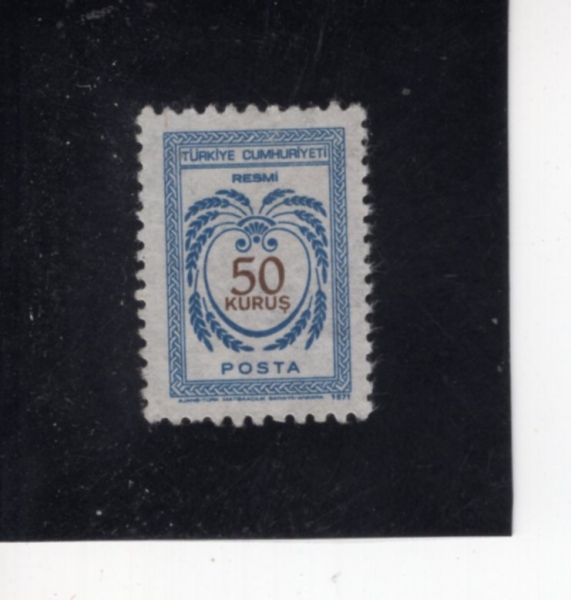 TURKEY(Ƣ��Ű��)-#O120-50k-ARMS(����)-1971.3.1��