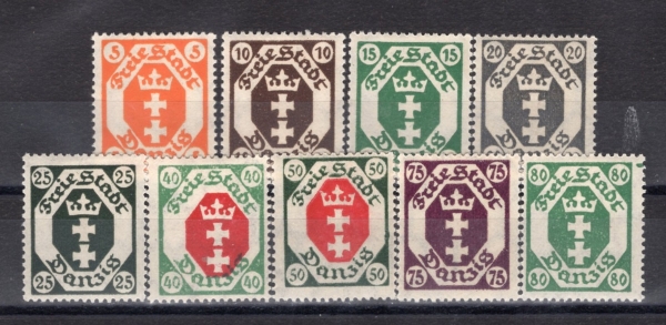 DANZIG(�״ܽ�ũ ��)-#A11(9��)-COAT OF ARMS(�״ܽ�ũ ���� ����)-1921~22��