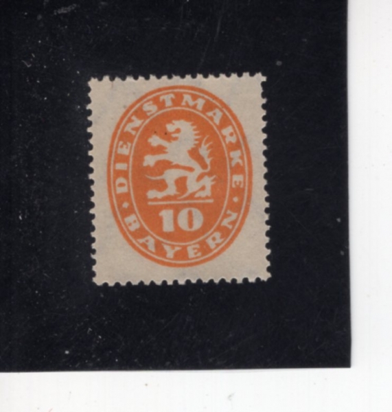 GERMAN STATES-BAVARIA(���̿���)-#O35-10pf-COAT OF ARMS(���̿����� ����)-1920��