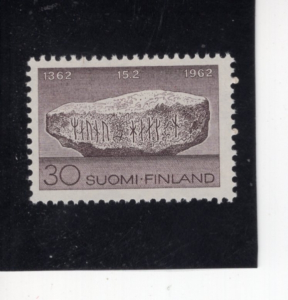 FINLAND(�ɶ���)-#391-30m-MORA STONE(����� ����)-1962.2.15��