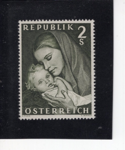 AUSTRIA(����Ʈ����)-#809-2s-MOTHER AND CHILD(����)-1968.5.7��