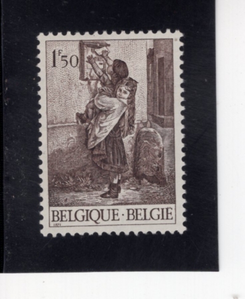 BELGIUM(���⿡)-#800-1.50fr-\"THE LETTER BOX\", BY T. LOBRICHON(Ƽ������ �κ긮���� \"������\")-1971.3.13��