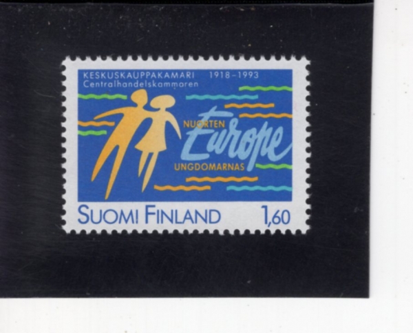 FINLAND(�ɶ���)-#905-1.60m-CENTRAL CHAMBER OF COMMERCE, 75TH ANNIV.(�߾ӻ��ȸ�Ǽ� 75�ֳ�)-1993.2.8��