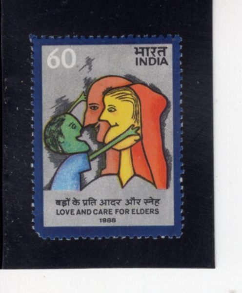 INDIA(�ε�)-#1225-60p-CARE FOR THE ELDERLY(���� ����)-1988.5.24��