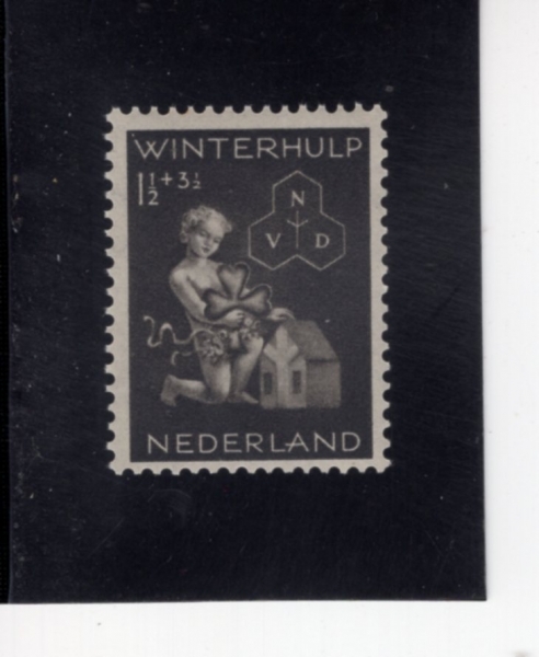 NETHERLANDS(�״�����)-#B149-1 1/2+3 1/2c-CHILD AND HOUSE(�Ƶ�, ��)-1944.3.6��