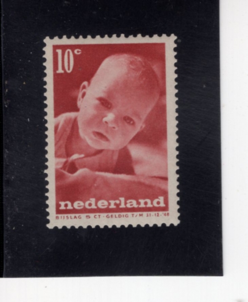 NETHERLANDS(�״�����)-#B183-10+5c-INFANT CHILD(�Ʊ�)-1947.12.1��