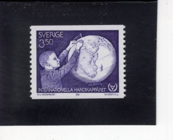 SWEDEN(������)-#1355-3.50k-INTL. YEAR OF THE DISABLED(���� ������� ��)-1981.4.28��
