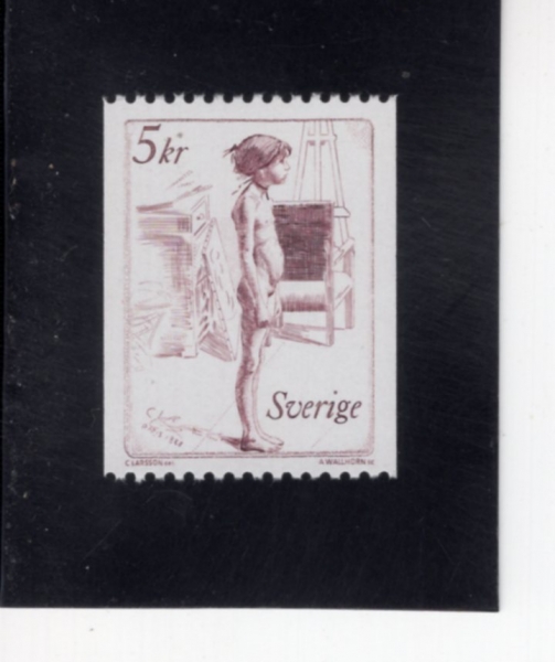 SWEDEN(������)-#1400-5k-GRAZIELLA, BY CARL LARSSON(Į �󸣼��� �׶�ġ���� �ʻ�ȭ)-1982.2.16��