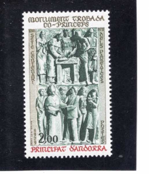 ANDORRA, FRENCH ADMINISTRATION(�ȵ��� ����������)-#273-2fr-TROBADA MONUMENT(���� ���� ȸ�� ����)-1979.9.29��