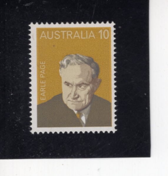 AUSTRALIA(����Ʈ���ϸ���)-#614-10c-EARLE PAGE(�� ������)-1975.3.26��