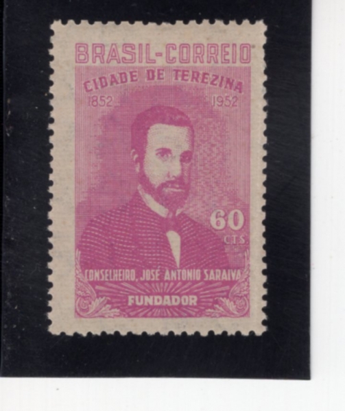 BRAZIL(�����)-#726-60c-JOSE ANTONIO SARAIVA(ȣ�� ����Ͽ� ����̹�)-1952.8.16��