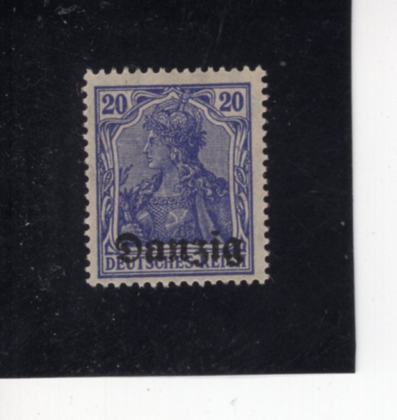 DANZIG(��ġ��)-#4-20pf-GERMANIA(�Ը����Ͼ�)-1920��
