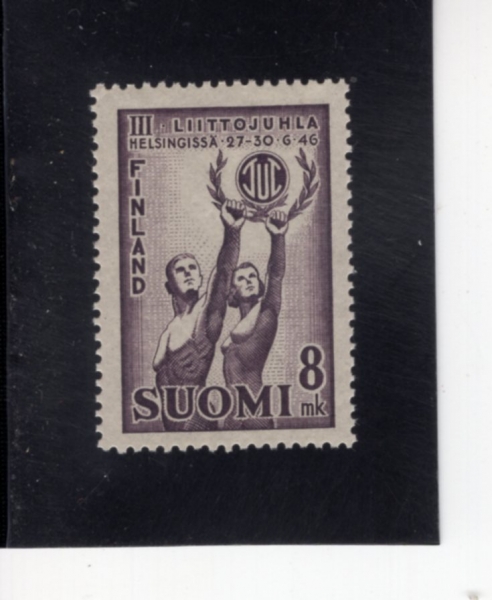 FINLAND(�ɶ���)-#251-8m-VICTORIOUS ATHLETES(�¸��� û��)-1946.6.1��