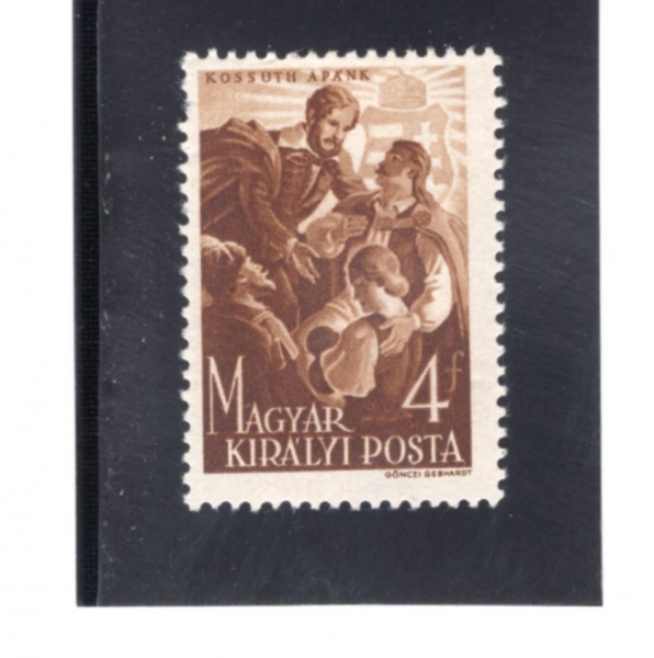 HUNGARY(�밡��)-#621-20f-KOSSUTH WITH FAMILY(�ڽ�Ʈ�� ����)-1944.3.20��