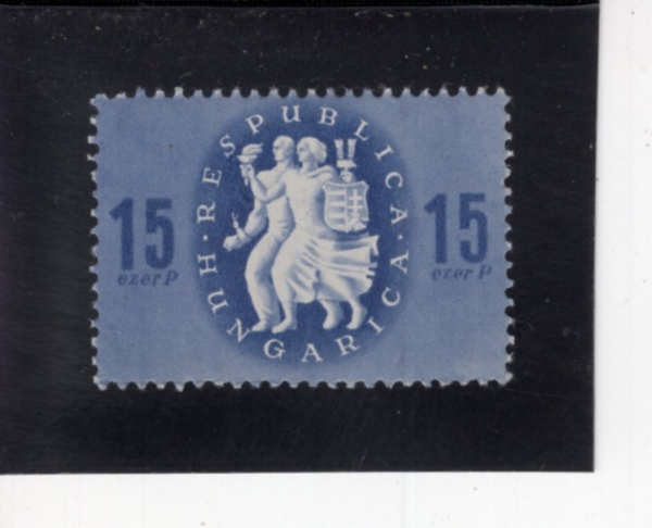 HUNGARY(�밡��)-#724-15ez p-\"LIBERATION\"(����)-1946.2.12��