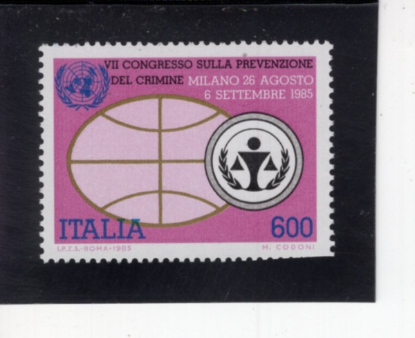 ITALY(��Ż����)-#1644-600 I-7TH INTL. CONGRESS FOR CRIME PREVENTION, MILAN(��7�� ���� ���� ��ȸ)-1985.8.26��