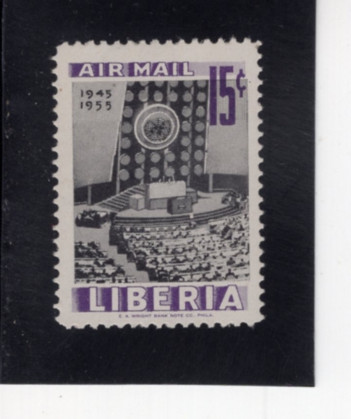 LIBERIA(���̺�����)-#C94-15c-GENERAL ASSEMBLY(��ȸ�ǻ��)-1955.10.24��
