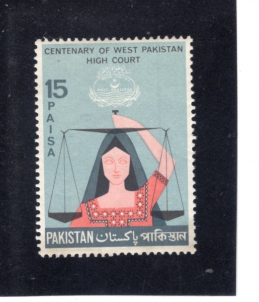 PAKISTAN(��Ű��ź)-#235-15p-JUSTICE HOLDING SCALES(������ ����)-1967.2.17��