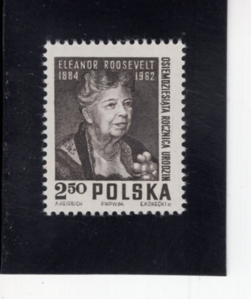 POLAND(������)-#1272-2.50z-ELEANOR ROOSEVELT(������ �罺��Ʈ)-1964.10.10��