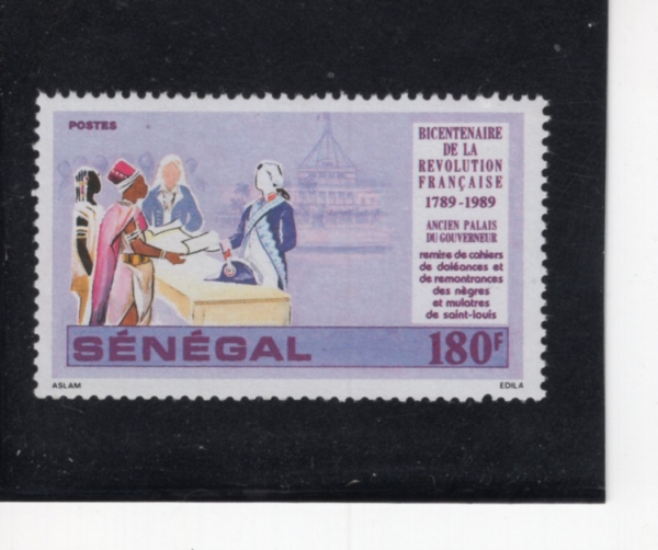 SENEGAL(���װ�)-#814-180fr-FRENCH REVOLUTION, BICENT.(������ ����)-1989.5.24��