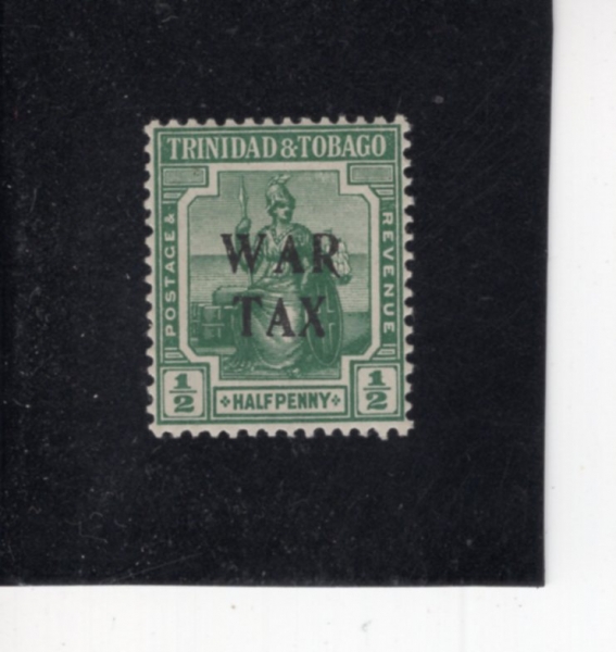 TRINIDAD & TOBAGO(Ʈ���ϴٵ� ��ٰ�)-#MR8-1/2p-\"BRITANNIA\"(�긮Ÿ�Ͼ�)-1917��