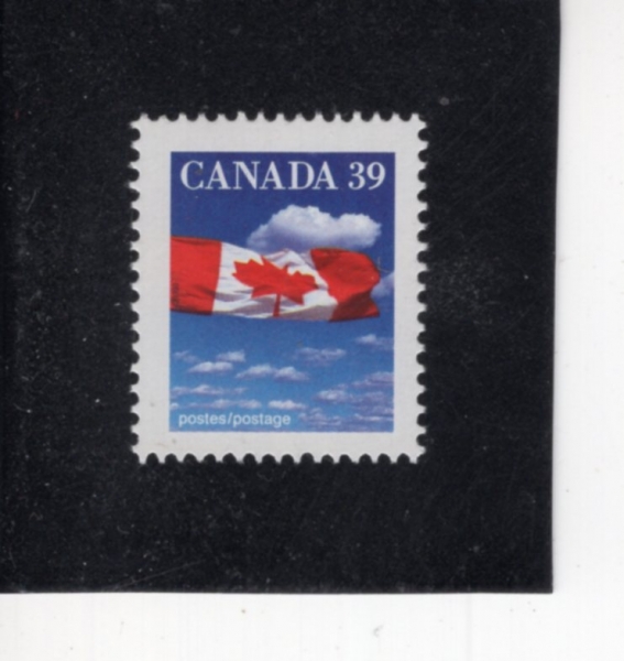 CANADA(ĳ����)-#1166-39c-FLAG AND CLOUDS(����, ����)-1989.12.28��