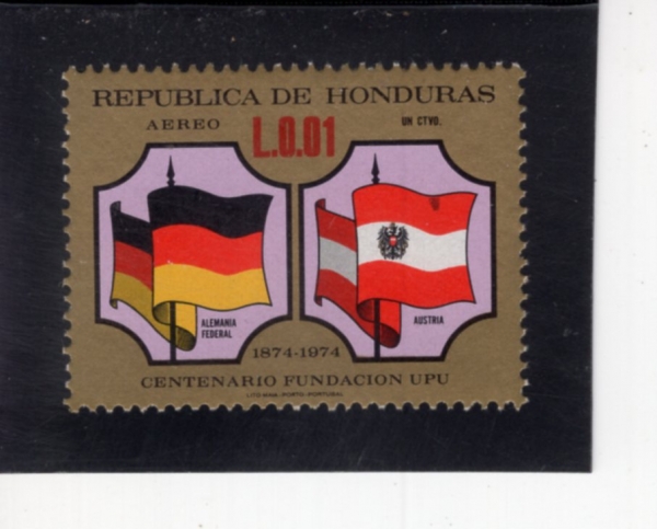 HONDURAS(�µζ�)-#C562-1c-FLAG OF GERMANY AND AUSTRIA(����, ����Ʈ���� ����)-1975.6.18��