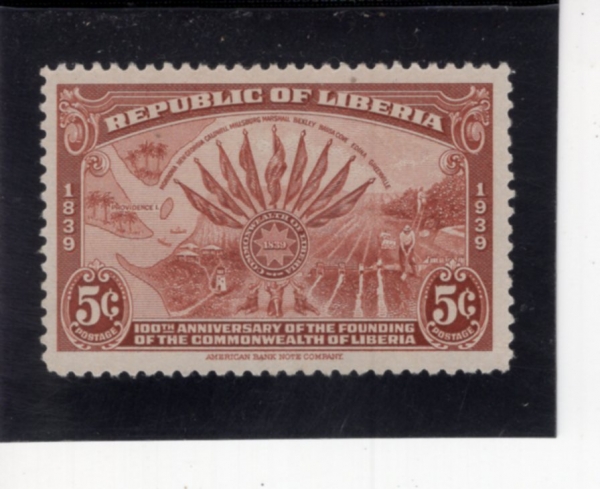 LIBERIA(���̺�����)-#278-5c-SEAL OF LIBERIA, MAP AND FARMING SCENES(���̺������� ����, ����, ���)-1940.7.29��