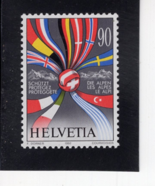 SWITZERLAND(������)-916-90c-PROTECT THE ALPS(������ ����)-1992.5.22��