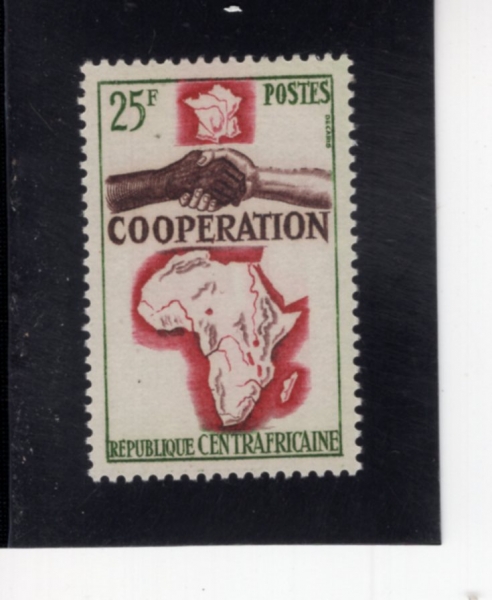 CENTRAL AFRICAN REPUBLIC(�߾Ӿ�����ī ��ȭ��)-39-25fr-COOPERATION(����)-1964.11.7��