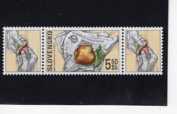 SLOVAKIA(���ι�Ű��)-#368-5.50k+LABEL-POFIS, 50TH ANNIV.(���ι�Ű�� ��ü���� ��ǥ ���� 50�ֳ�)-2000.12.18��