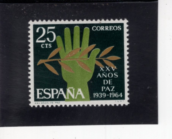 SPAIN(������)-#1225-25c-\"PEACE\"(��ȭ)-1964.4.1��
