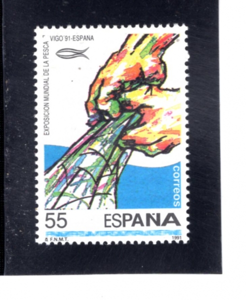 SPAIN(������)-#2656-55p-INTL. FISHING EXPOSITION, VIGO(���� ���� �ڶ�ȸ ���)-1991.9.10��