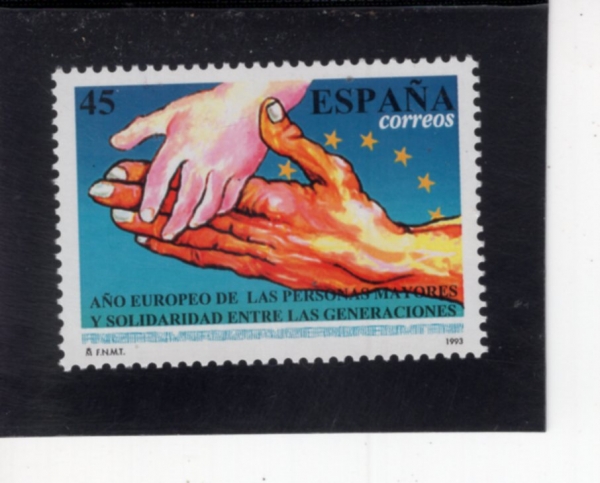SPAIN(������)-#2752-45p-EUROPEAN YEAR OF THE ELDERLY(���� ������ ��)-1993.10.29��