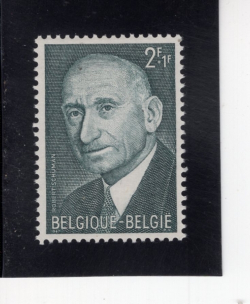 BELGIUM(���⿡)-#B807-2+1fr-ROBERT SCHUMAN(�κ��� ����)-1967.6.24��