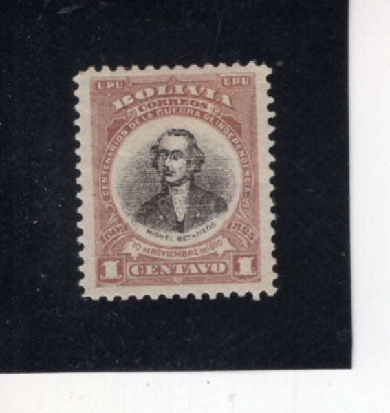 BOLIVIA(�������)-#82-1c-MIGUEL BETANZOS(�˷��ѵ�� �̰� ��ź����)-1909��