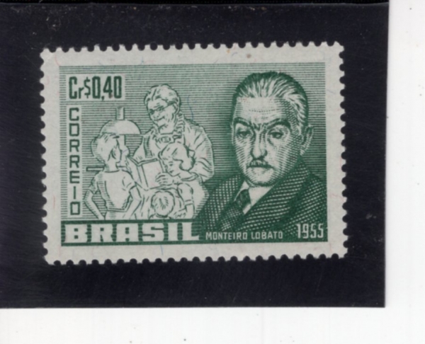 BRAZIL(�����)-#829-40c-JOSE B. MONTEIRO LOBATO(�����̷� �ι���)-1955.12.8��