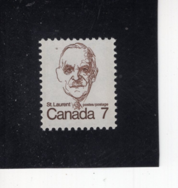 CANADA(ĳ����)-#592-7c-LOUIS ST. LAURENT(���� ��Ƽ�� ���ζ�)-1974��