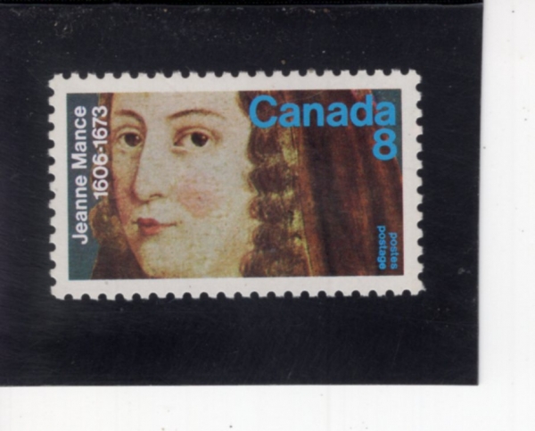 CANADA(ĳ����)-#615-8c-JEANNE MANCE(�� ����)-1973.4.18��