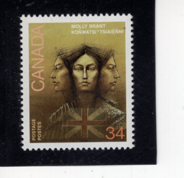 CANADA(ĳ����)-#1091-34c-MOLLY BRANT(���� �귣Ʈ)-1986.4.14��