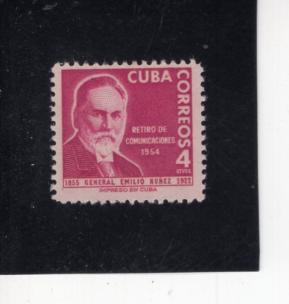 CUBA(����)-#544-4c-GEN. EMILIO NUNEZ(���и��� ���齺)-1955.6.22��