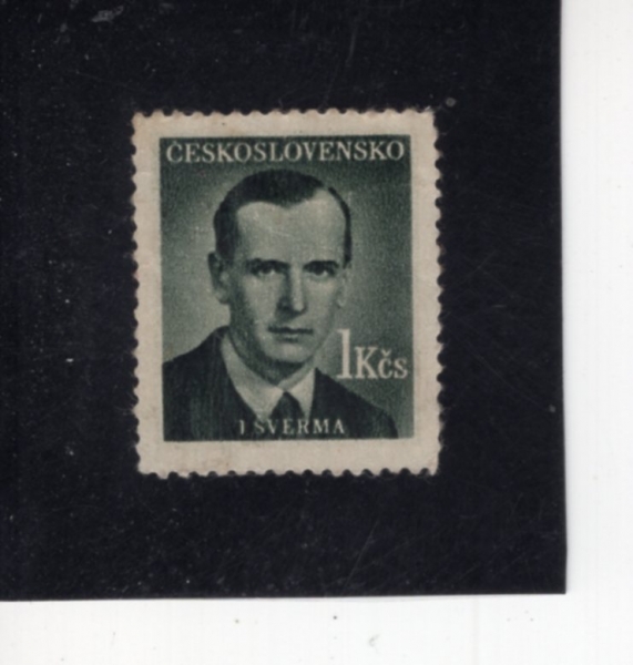 CZECHOSLOVAKIA(ü�ڽ��ι�Ű��)-#376-1k-J. SVERMA(�� ��������)-1949��