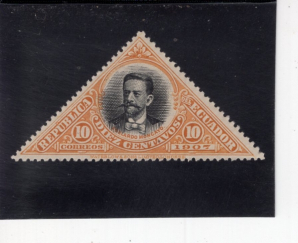 ECUADOR(���⵵��)-#177-10c-ABELARDO MONCAYO(�ƺ��󸣵� ��ī�� ��ȥ)-1908.6.25��