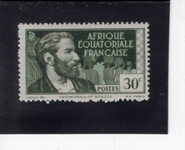 FRENCH EQUATORIAL AFRICA(�������� ���� ������ī)-#43-30c-PIERRE SAVORGNAN DE BRAZZA(�ǿ��� �纸���� �� �����)-1940��